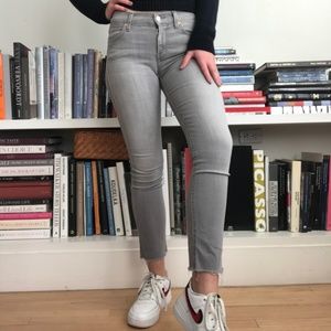 Light Gray Stretchy Skinny Jeans